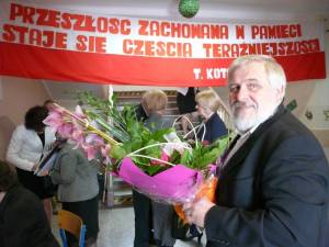 Pan Antoni Klusik reprezentujący Opolskie Stowarzyszenie Pamieci Narodowej.